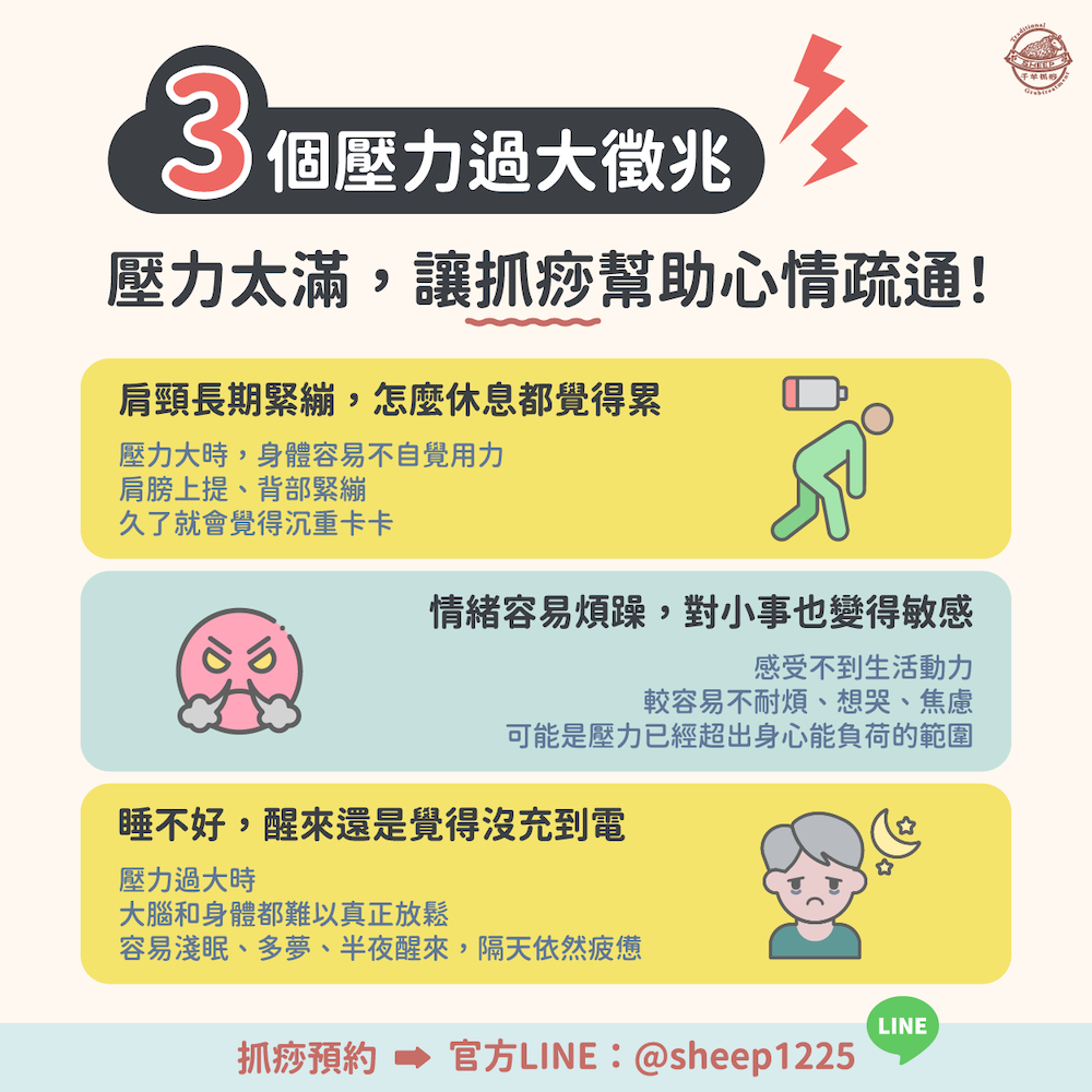 壓力太滿，不只影響心情